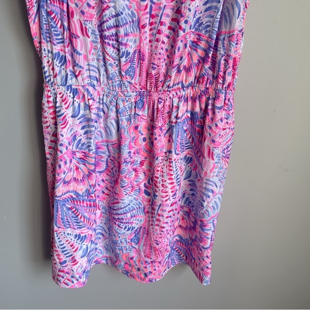 NWOT Lilly Pulitzer Pink and Purple Zana skort Romper - Picture 4 of 8